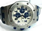 Top Grade Audemars Piguet Copy Mens Watch / Royal Oak Offshore Blue leather